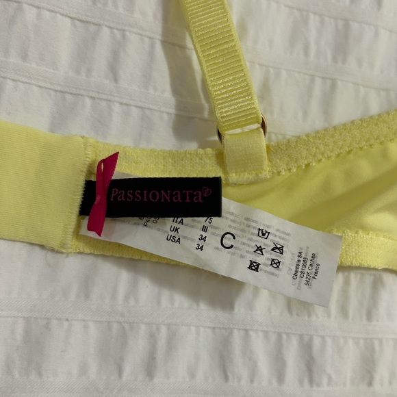 PASSIONATA by CHANTELLE Half Cup Yellow Bra - Picture 7 of 8